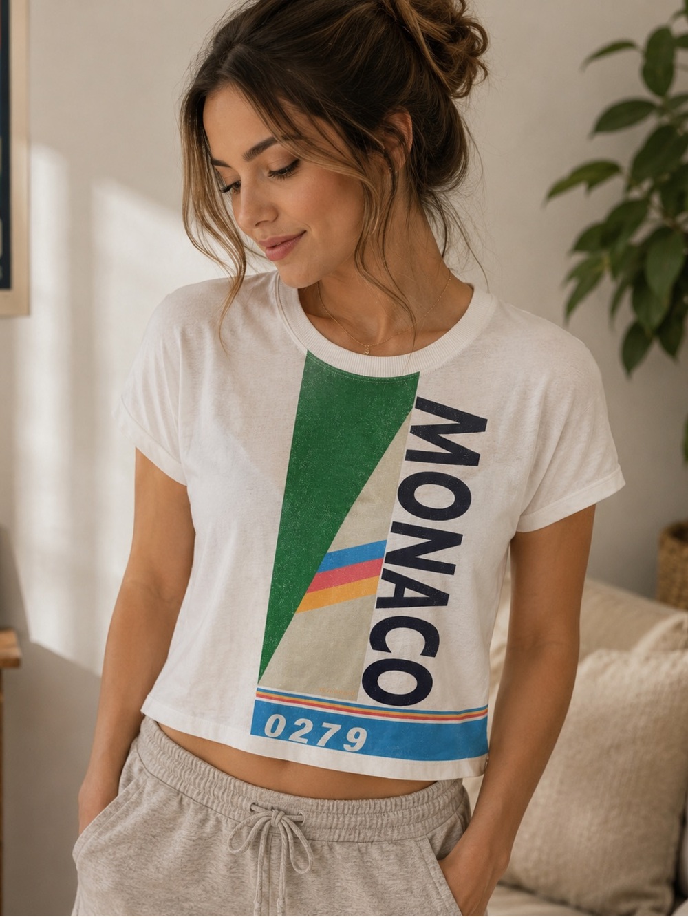 Daily Practice by Anthropologie Regatta Cropped Tee